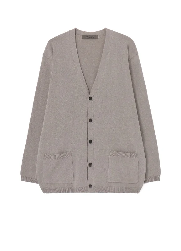 Don't Wait 12G PLAIN STITCH V-NECK CARDIGAN