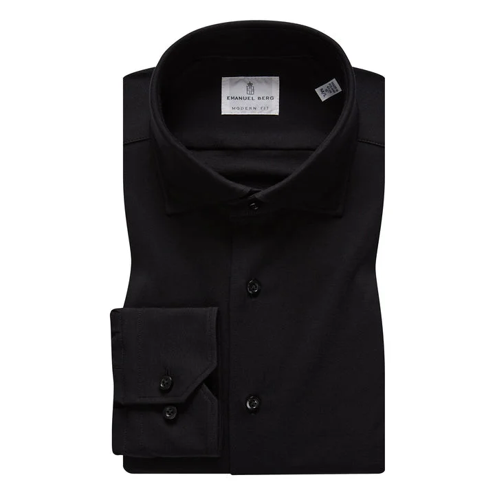Get It Before It’s Gone Modern 4Flex Stretch Knit Shirt MJ416501BY Black