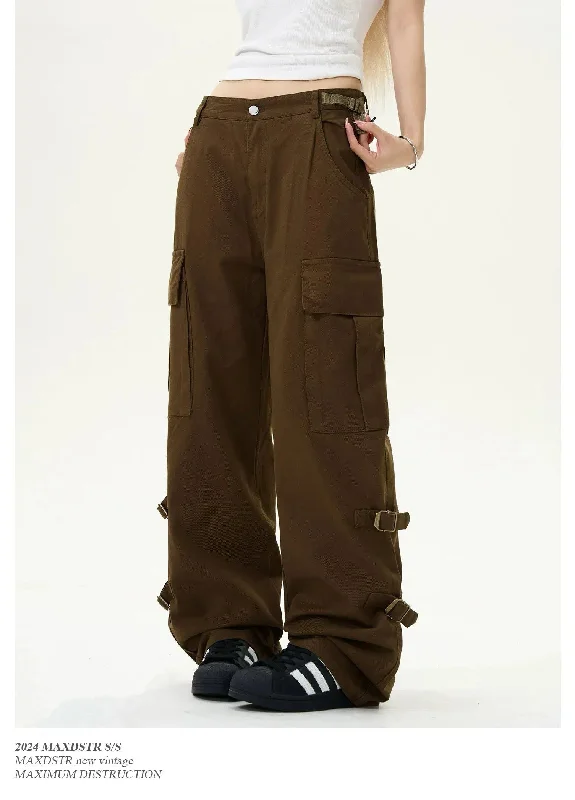 One-Day Only Elastic Side Straps Cargo Pants