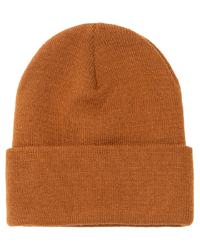 Lowest Price Yupoong Cuffed Knit Cap | Caramel