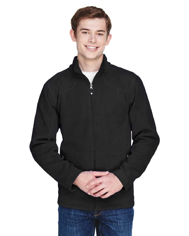 Hurry In North End Voyage Mens Fleece Jacket | Black