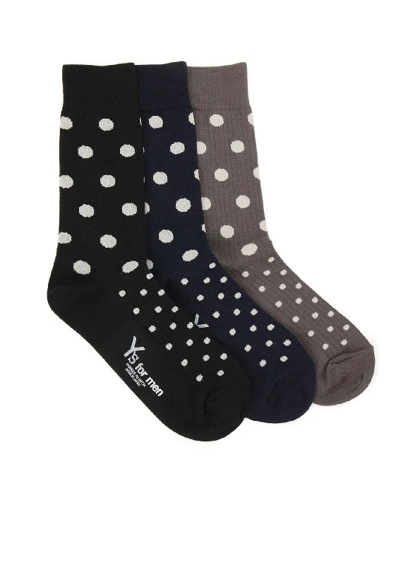 Major Savings COTTON ACRYLIC NYLON LATTICE DOT SOCKS