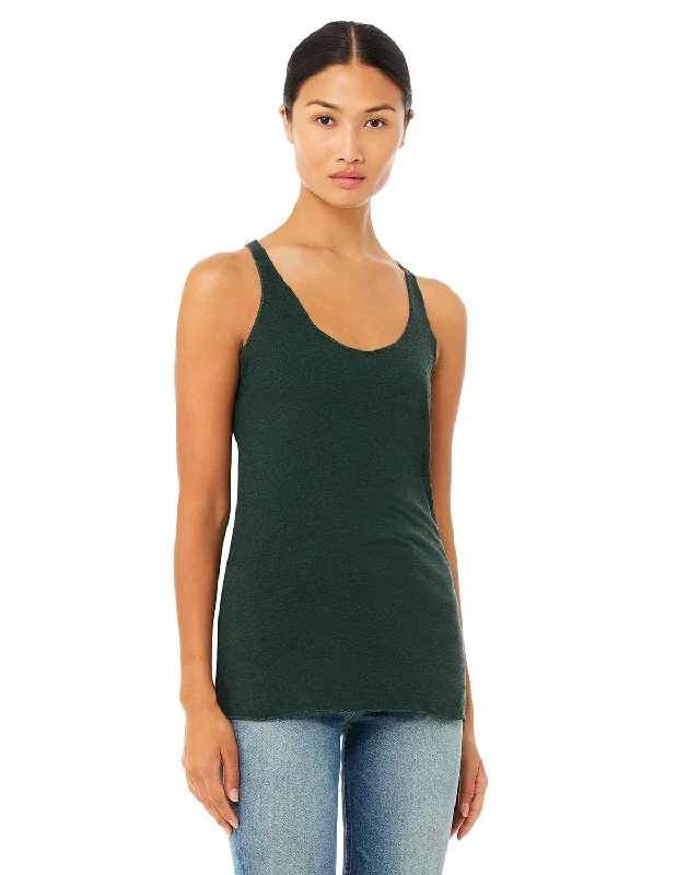 Extra Savings Bella+Canvas Ladies Triblend Racerback Tank | Emerald Triblend