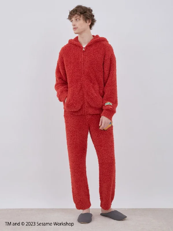 Deep Discounts [SESAME STREET][MENS] Elmo Hoodie & Long Pants Loungewear Set