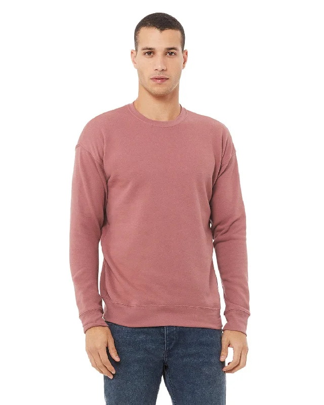 TIME-Limited Offer Bella+Canvas Unisex Drop Shoulder Fleece Crewneck Sweatshirt | Mauve