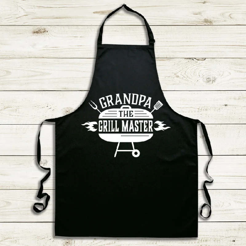 Don't Delay Grandpa Grill Master Black Apron