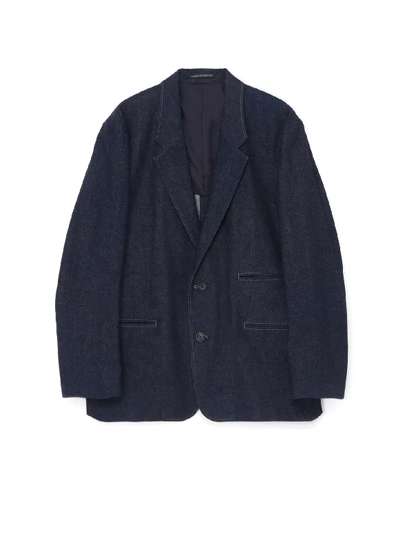 Limited Availability 12oz DENIM 2-BUTTON JACKET WITH GREY STITCH