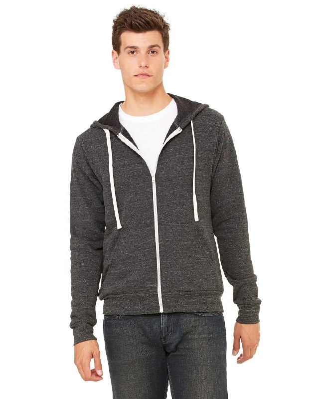 Weekend Savings Bonanza Bella+Canvas Unisex Triblend Full-Zip Hoodie | Char Blk Triblnd Weekend Savings Bonanza Bella+Canvas Unisex Triblend Full-Zip Hoodie | Char Blk Triblnd