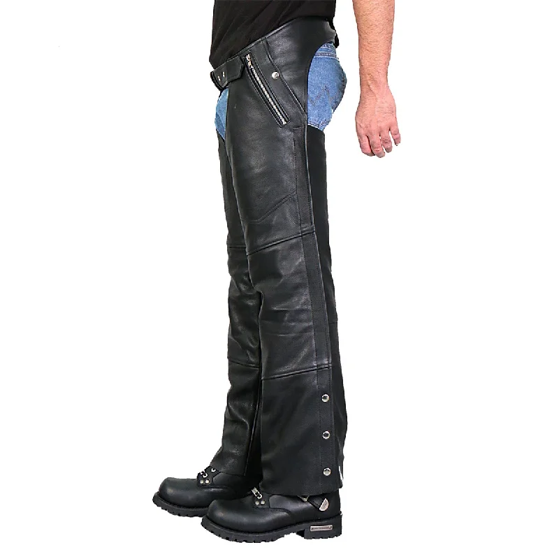 Unmissable Offer Hot Leathers CHM1010 Men’s Black 4 Pocket Leather Chaps with Lining Unmissable Offer Hot Leathers CHM1010 Men’s Black 4 Pocket Leather Chaps with Lining