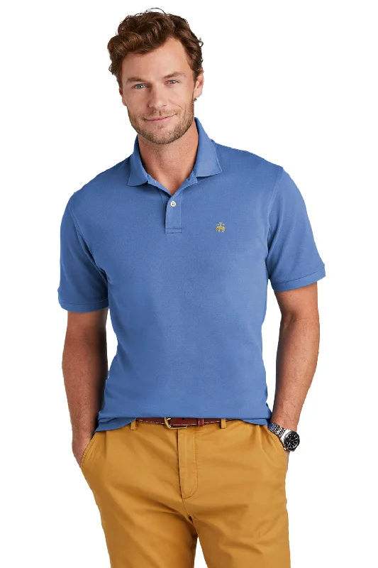 Weekend Savings Bonanza Brooks Brothers Mens Short Sleeve Polo Shirt - Charter Blue