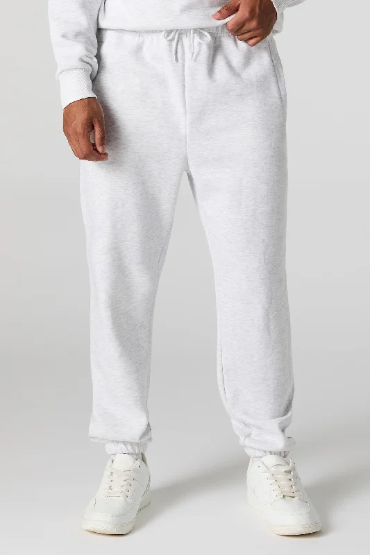 Deal Explosion Solid Fleece Drawstring Jogger