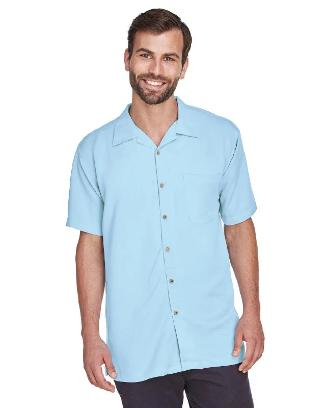 Reduced Prices Harriton Bahama Cord Camp Shirt | Cloud Blue