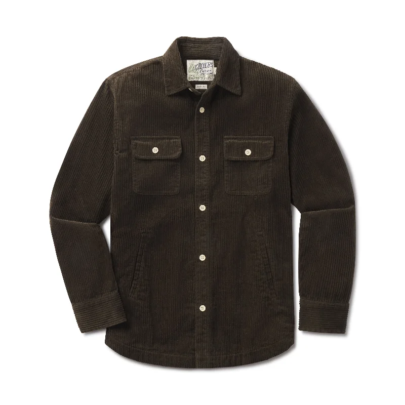 Today's Deal Catalina Rope Cord Shirt Jacket  - Olive