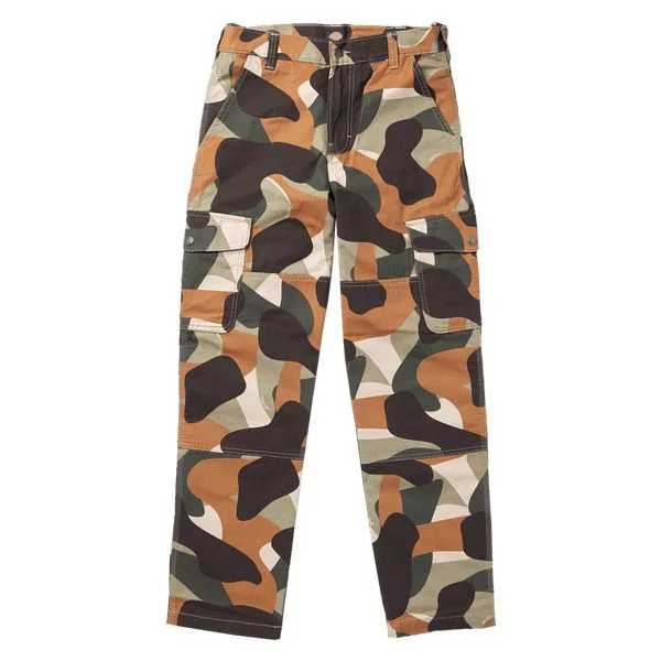 Weekend Special Dickies Regular Fit Double Knee Duck Camo Canvas Cargo Pants Imperial Green