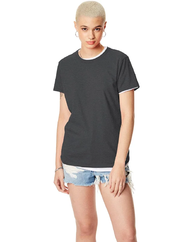 Best Seller Hanes Ladies Classic Fit Tee | Charcoal Heather