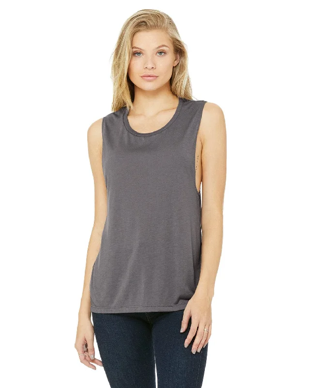 Weekend Savings Spectacular Bella+Canvas Ladies Flowy Scoop Muscle Tank | Storm