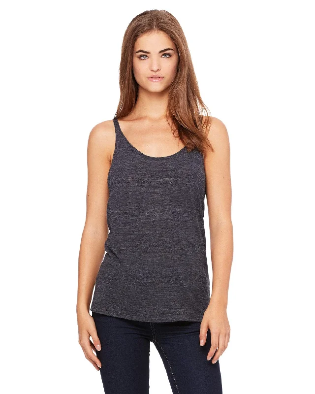 Weekend Bargains Await You Bella+Canvas Ladies Slouchy Tank | Chrcl Black Slub
