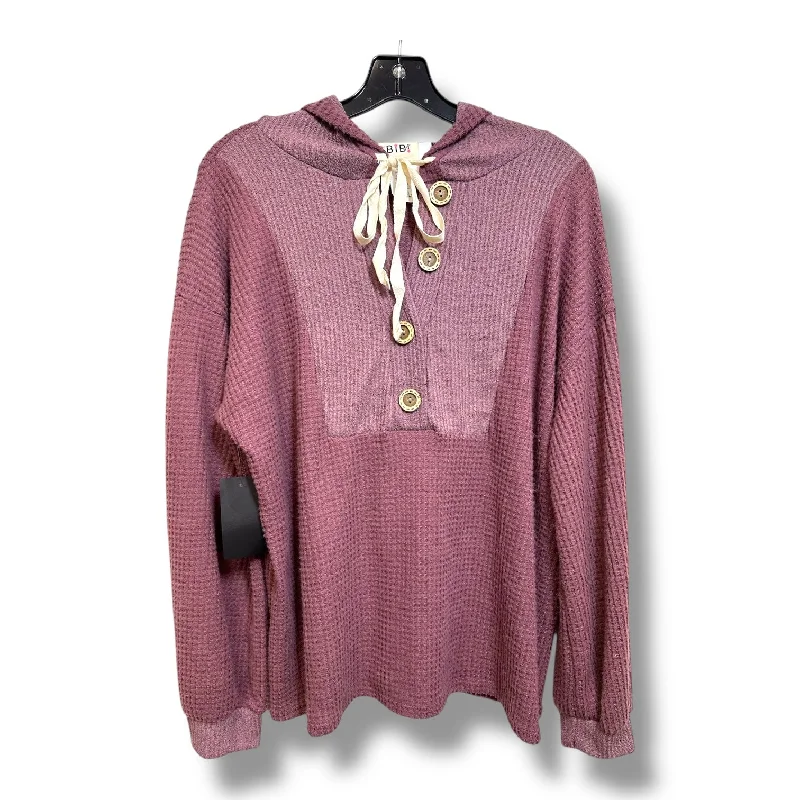Weekend Discounts to Snag Top Long Sleeve By Bibi In Mauve, Size: M