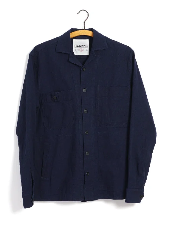 Weekend Bargains Just for You SAMMO | Casual Over Shirt | Waffle Indigo