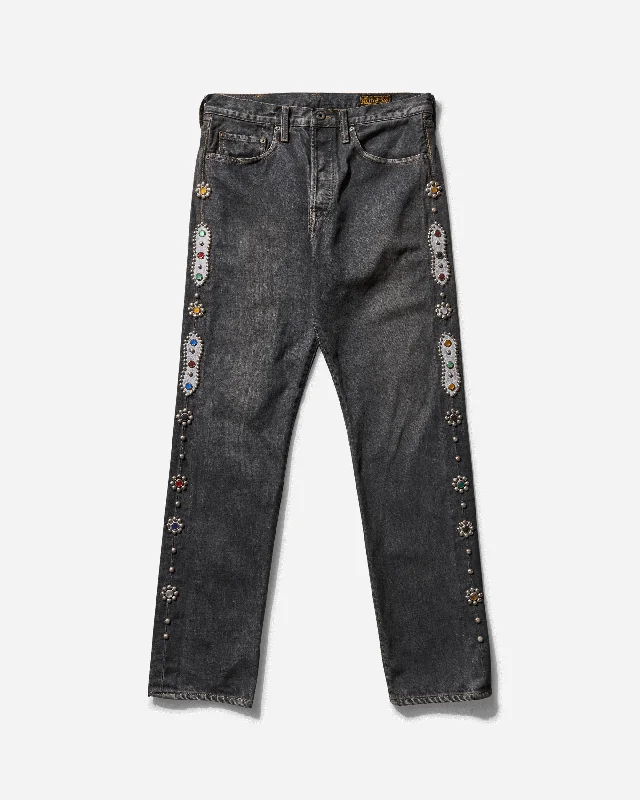Special Savings Men's 14oz Denim 5P Monkey Cisco (Studs) Black