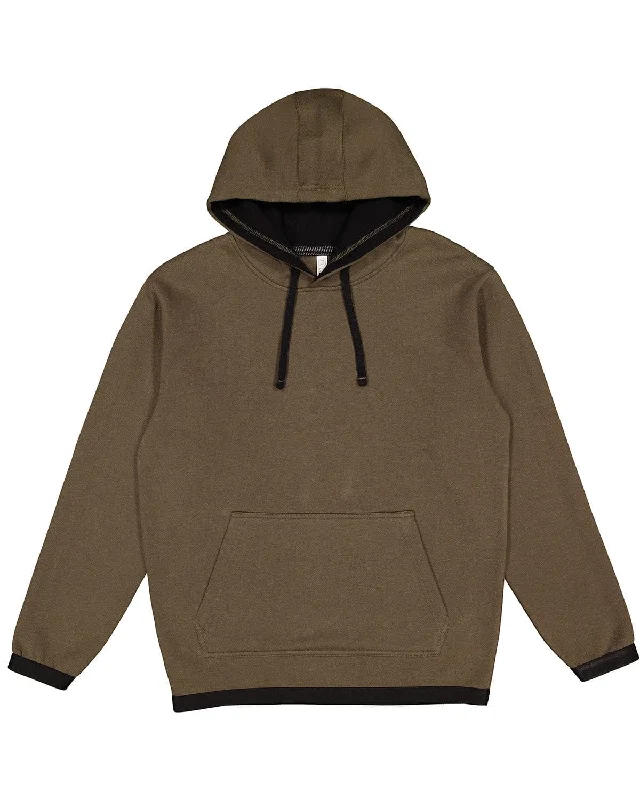 Markdowns LAT Statement Fleece Pullover Hoodie | Miltary Grn/ Blk