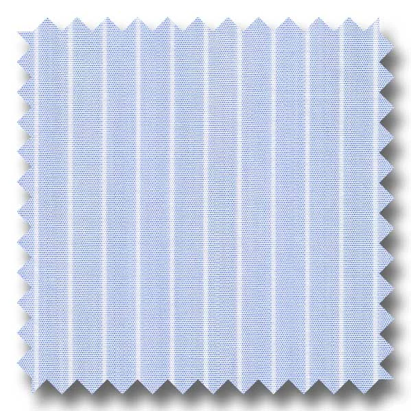 Weekend Deal Light Blue Stripe 2Ply Broadcloth - Custom Dress Shirt