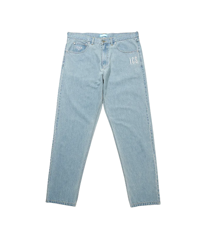 Bonus Offer RUNNING DOG TAPERED DENIM PANTS - LIGHT BLUE