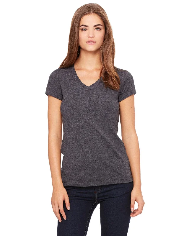 Weekend Deals to Brighten Your Day Bella+Canvas Ladies Short Sleeve V-Neck T-Shirt | Dark Gry Heather Weekend Deals to Brighten Your Day Bella+Canvas Ladies Short Sleeve V-Neck T-Shirt | Dark Gry Heather
