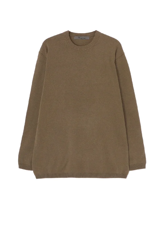 Amazing Deals 12G PLAIN STITCH ROUND-NECK LONG-SLEEVED KNIT