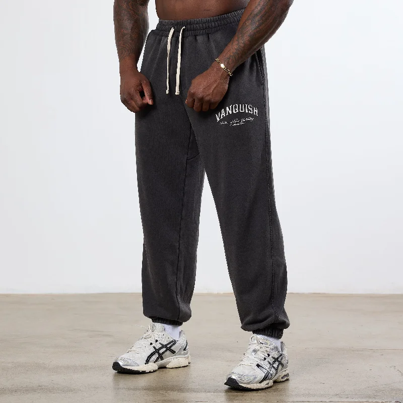 Reduced Rates Vanquish Better Than Yesterday Washed Black Oversized Sweatpants