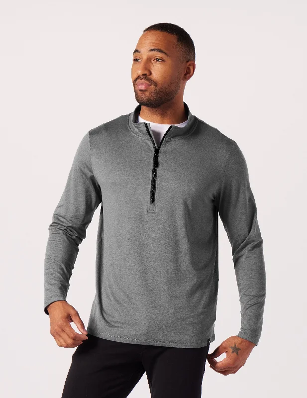 Deal Mania Tahoe 1/4 Zip: Black Heather