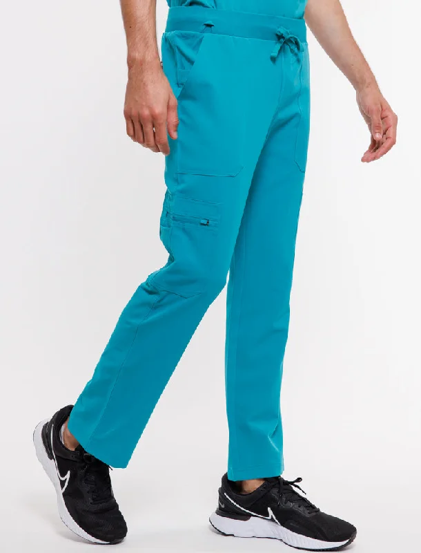 Buy More, Save More Essential Multi-Pocket Scrub Pants - Sydney Teal
