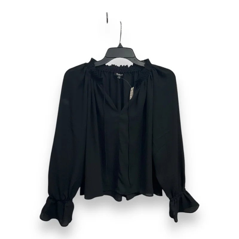Celebrate the Weekend with Discounts Blouse Long Sleeve By Madewell In Black, Size: Xxs