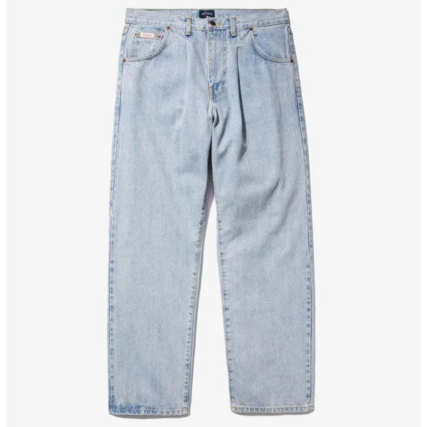 Weekend Deals That Impress Noah Clothing Pleated Denim Jeans Light Wash