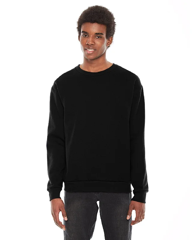 Midnight Sale American Apparel Unisex Flex Fleece Drop Shoulder Pullover Crewneck | Black Midnight Sale American Apparel Unisex Flex Fleece Drop Shoulder Pullover Crewneck | Black