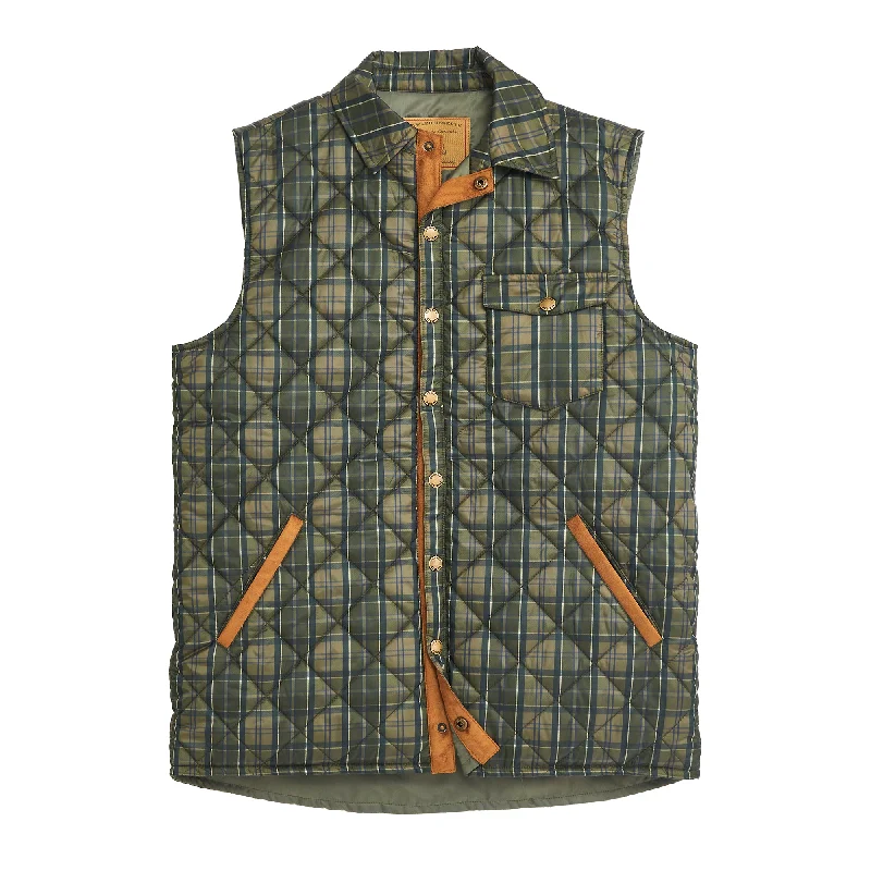 Don’t Miss Out Grouse Plaid Braswell Vest - Olive