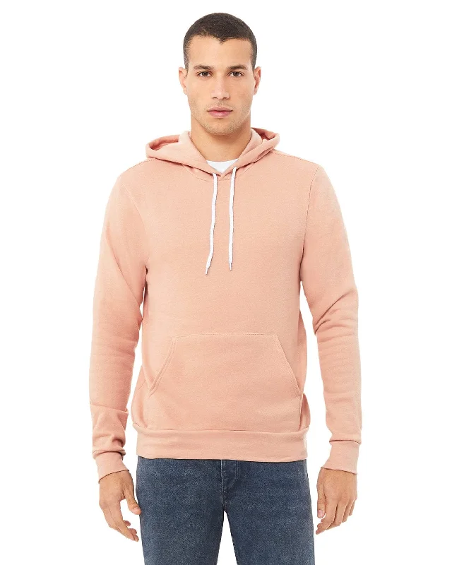 Bonus Offer Bella+Canvas Unisex Sponge Fleece Pullover Hoodie | Peach
