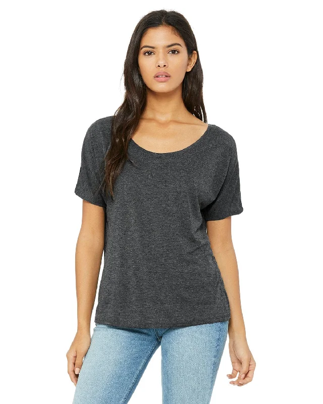 Weekend Specials to Savor Bella+Canvas Ladies Slouchy T-Shirt | Dark Gry Heather