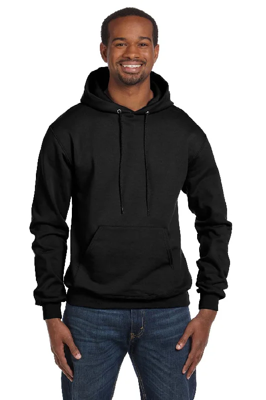 Daily Deals Champion Mens Double Dry Eco Moisture Wicking Fleece Hooded Sweatshirt Hoodie w/ Pouch Pocket - Black Daily Deals Champion Mens Double Dry Eco Moisture Wicking Fleece Hooded Sweatshirt Hoodie w/ Pouch Pocket - Black