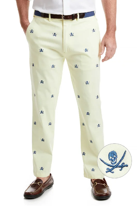 Special Discount Harbor Pant Stretch Twill Neon Yellow with Calico Jack