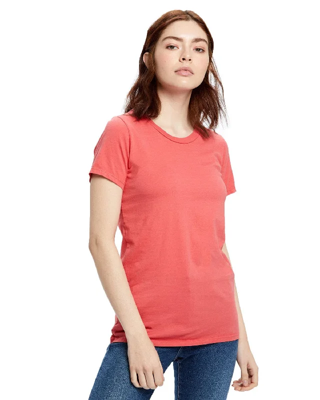 Exclusive Weekend Offers Inside US Blanks Ladies Made in USA Short Sleeve Crew T-Shirt | Coral Exclusive Weekend Offers Inside US Blanks Ladies Made in USA Short Sleeve Crew T-Shirt | Coral