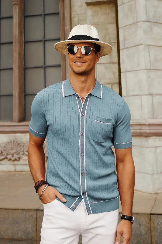 Weekend Savings Sensation PJ PAUL JONES Men's Short Sleeve Knit Polo Shirts Vintage Golf Cardigans Shirts Weekend Savings Sensation PJ PAUL JONES Men's Short Sleeve Knit Polo Shirts Vintage Golf Cardigans Shirts