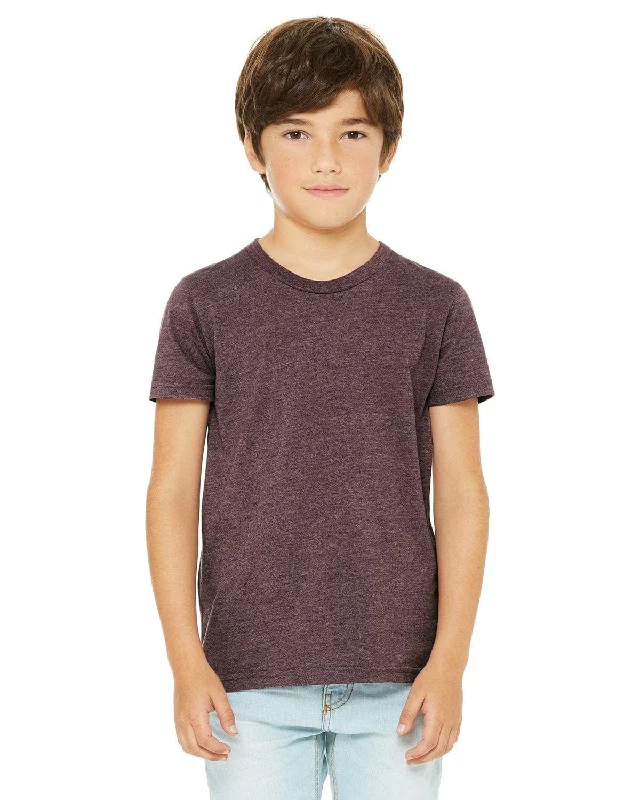 Super Sale Bella+Canvas Youth CVC Jersey T-Shirt | Heather Maroon