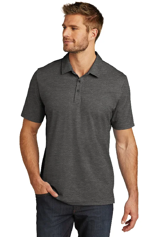 Steals and Deals TravisMathew Mens Oceanside Moisture Wicking Short Sleeve Polo Shirt - Heather Black Steals and Deals TravisMathew Mens Oceanside Moisture Wicking Short Sleeve Polo Shirt - Heather Black