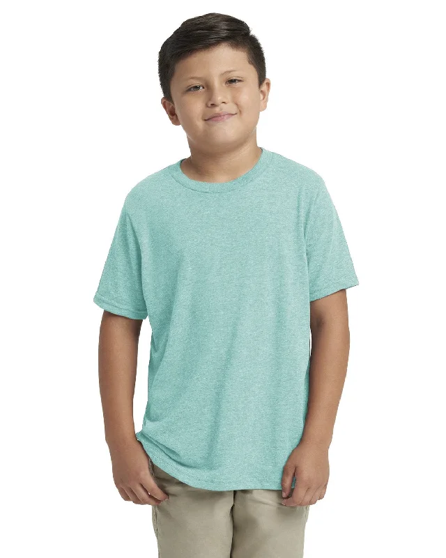 Best Seller Next Level Boys Triblend Crew Tee | Tahiti Blue