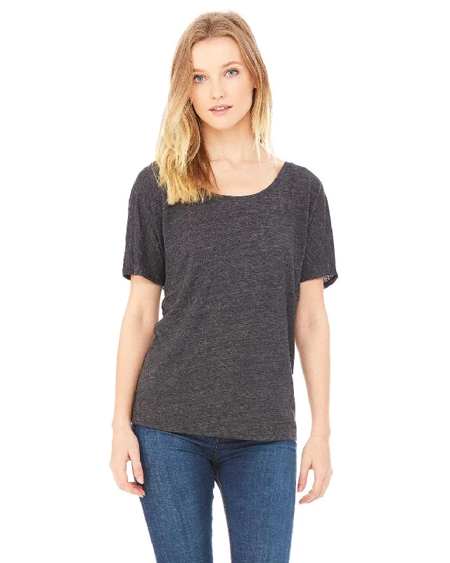 Overstock Bella+Canvas Ladies Slouchy T-Shirt | Chrcl Blk Slub