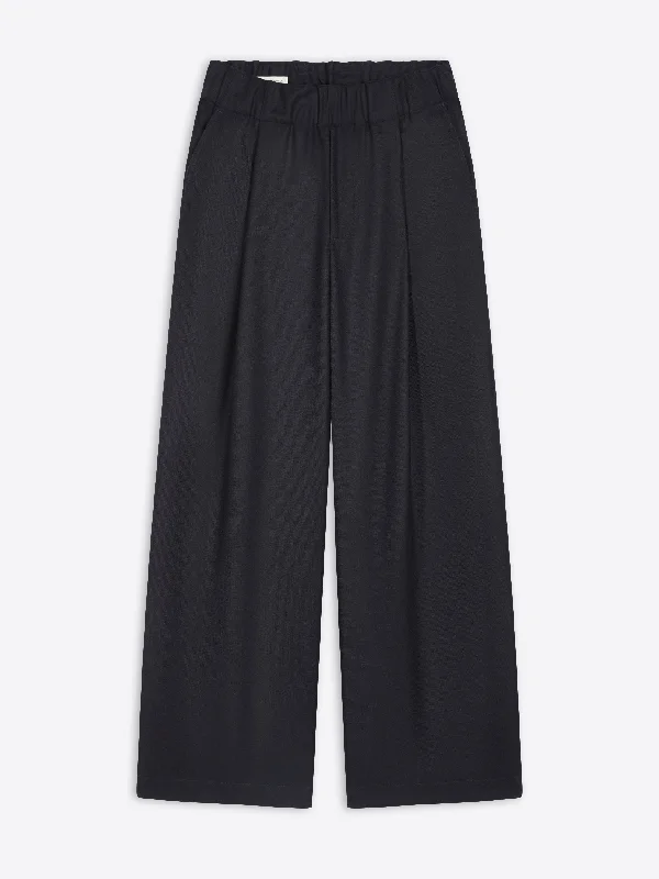 Final Sale Wool pleated pants