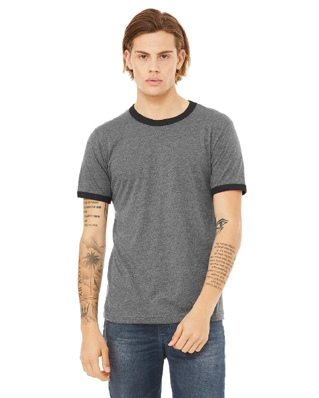 Weekend Bargains to Sizzle Bella+Canvas Robertson Heather Ringer Tee | Deep Hthr/ Black Weekend Bargains to Sizzle Bella+Canvas Robertson Heather Ringer Tee | Deep Hthr/ Black