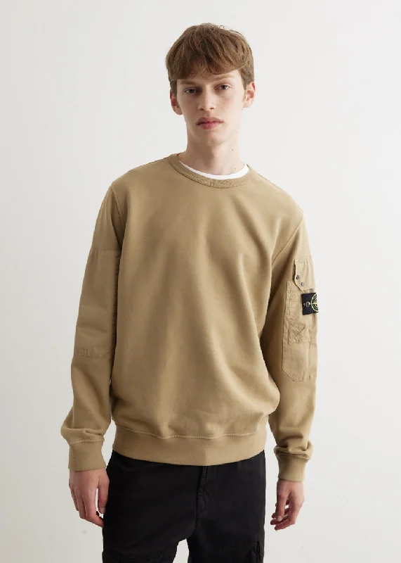 New Arrival Pocket Sleeve Crewneck Sweatshirt