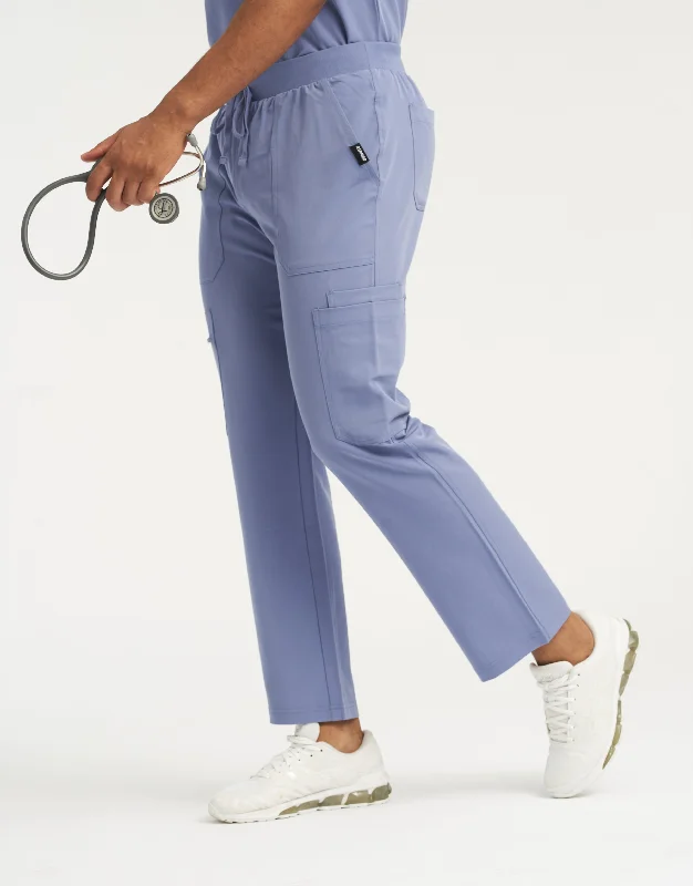 Overstock Clearance Essential Multi-Pocket Scrub Pants - Nova Blue